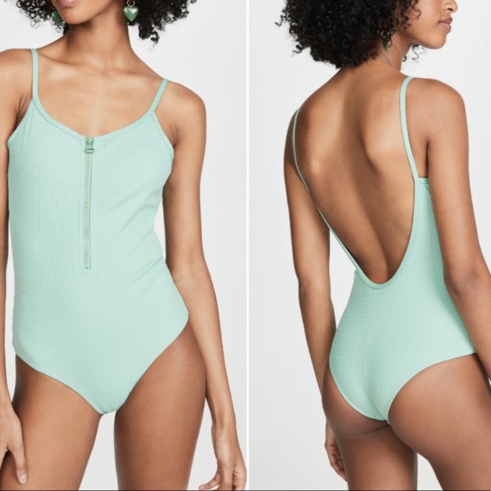 Tavik Zip Up One Piece Swimsuit Size XS